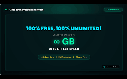 Mega Free VPN - 50+Ultra Fast & Unlimited Proxy :: Fast free proxy manager with country selection, auto-rotation timer, WebRTC leak protection, and timezone spoofing.