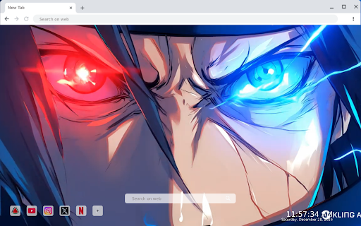 Sasuke Uchiha Chidori Live Wallpaper :: Transform your new tab with stunning Sasuke Uchiha Chidori live HD wallpaper, bringing the excitement of anime to your browser.