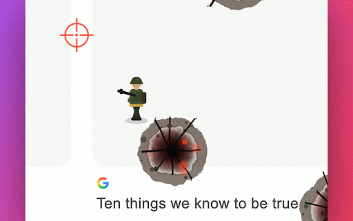 BlastBlastBlast :: Blast any webpage to pieces! Fire a cannon, shoot soldiers, watch elements explode with real physics. Pure chaos, pure fun.