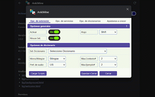 AnkiMine :: Turn sentence mining into an easy experience with our AnkiMine extension.
