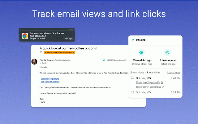 Emails tracks. Почта Стреак. Load CRM Chrome Extension.