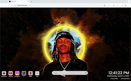 King Von With Gold Halo Live Wallpaper :: One of the most epic music tribute live wallpapers for Chrome – featuring King Von with a golden halo.