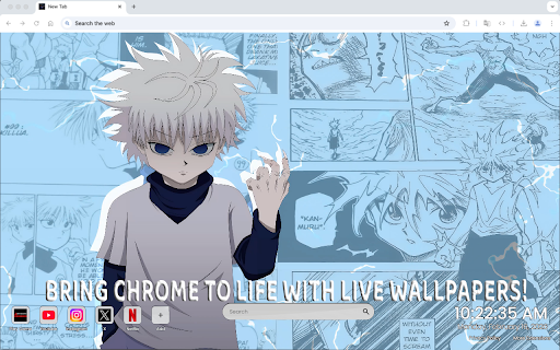 Anime Killua Landscape 4K Live Wallpaper :: Experience Killua in a stunning anime landscape with this immersive 4K live wallpaper for your Chrome new tab.