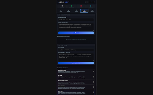 AI Flow for Meta.ai - Automator & Downloader :: Bulk generate, scrape and download images & videos from Meta AI. Watermark-free canvas extraction and queue automation.