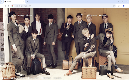 EXO Wallpaper :: EXO Wallpaper turn new tab to custom HD EXO Kpop background. Custom EXO wallpaper background themes created for Kpop fans.