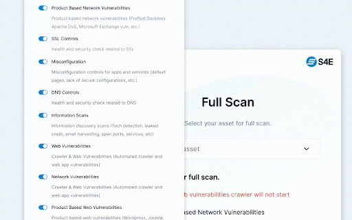 S4E - Continuous Threat Exposure Management (CTEM) Tool :: S4E - Extension