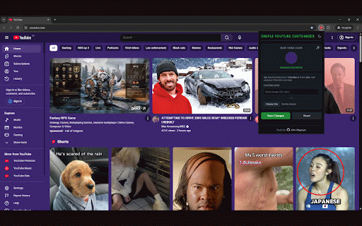 Simple Youtube Customizer :: Customize YouTube colors and logo