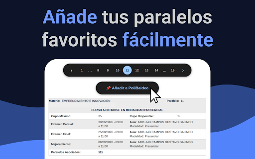 PoliBaldeo :: Asistente de Matriculación para ESPOL