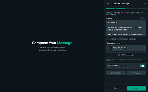 WA Spark :: Bulk messaging & analytics for WhatsApp