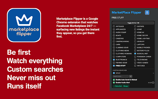 Marketplace Flipper :: Monitors Facebook Marketplace for new listings