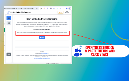 Linkedin People search Scraper : Extract linkedin profile search results :: Scrape and export people search result from linkedin. Easily collect bio, work, and descriptions for building targeted lead lists