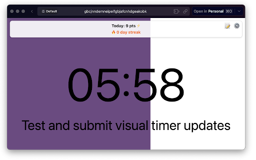 Visual Timer :: A visual timer to help you focus on your current task.