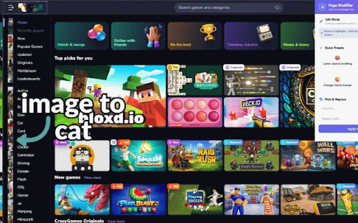 Page Modifier :: Customize and edit any webpage in real time — edit text, swap images, apply fun presets, and more.