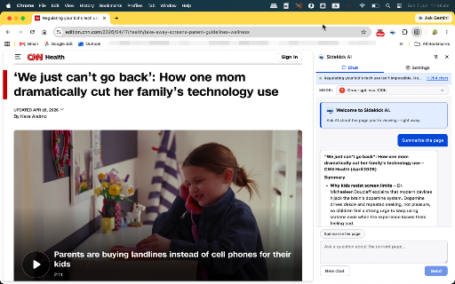 Sidekick AI :: Chrome 사이드 패널 AI 비서 — 현재 페이지 본문을 자동 인식하여 대화합니다.