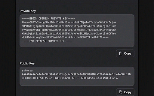 SSH Keytool :: Generate SSH key pairs and derive public keys and inspect SSH certificates.