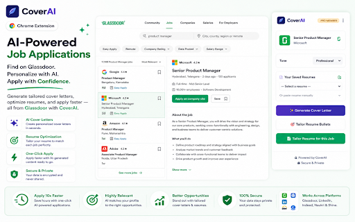 CoverAI :: Generate Cover Letters directly from LinkedIn and Indeed.