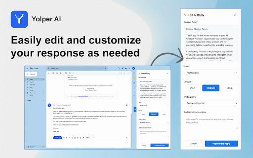 Yolper AI - Gmail AI assistant :: AI-powered email composition assistance for Gmail