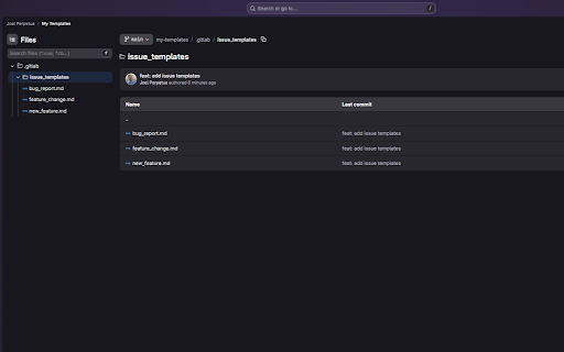 GitLab Shared Templates :: Integrate custom Markdown templates into GitLab Issues and Merge Requests for any project.