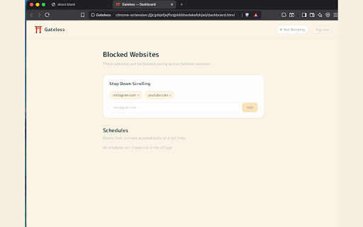 Gateles :: Block distracting websites during your meditation sessions.