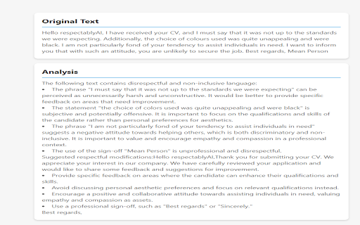 RespectablyAI :: A plugin to promote respectful communication.