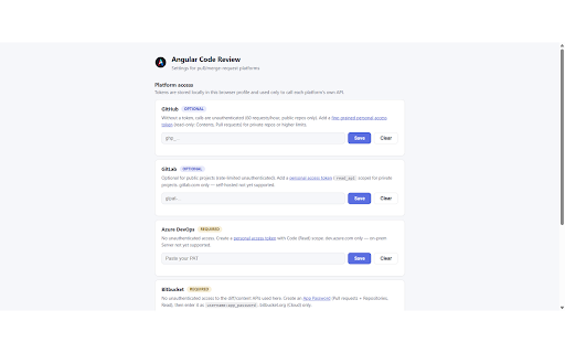 Angular Code Review — PR Reviewer :: Static Angular code reviews for GitHub, GitLab, Azure DevOps, and Bitbucket pull/merge requests.