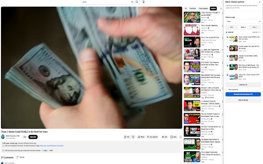 TubeScript :: Save YouTube transcripts and subtitles as TXT or ZIP files. Bulk download captions from entire channels.