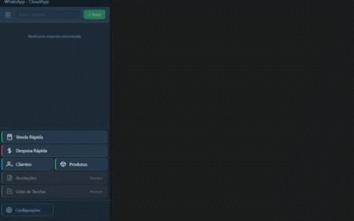 CloudApp Utilidades :: Ferramentas do CloudApp Vendas no WhatsApp Web, com impressão, transcrição e integração com o aplicativo instalado.