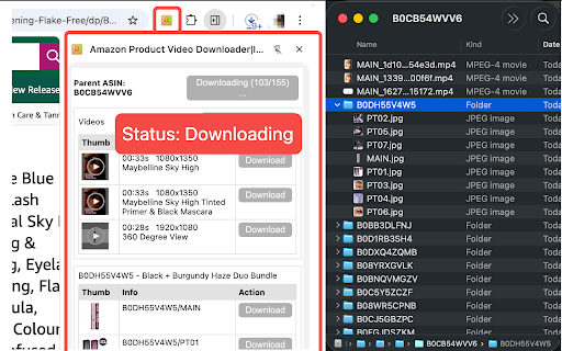 Amazon Product Video Downloader - Images bulk download :: Batch download Amazon product videos and images. bulk downloader
