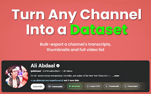 TubeGrade — YouTube Analytics, Outliers & Research :: YouTube analytics inside YouTube — outlier scores, views per hour, engagement, channel stats & research on every video.