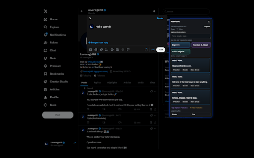 Postvolve :: Evolve your posts before you publish.