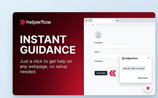 helperflow – AI Remote Support & Visual Guidance :: Remote support, screen sharing & AI guidance for any website
