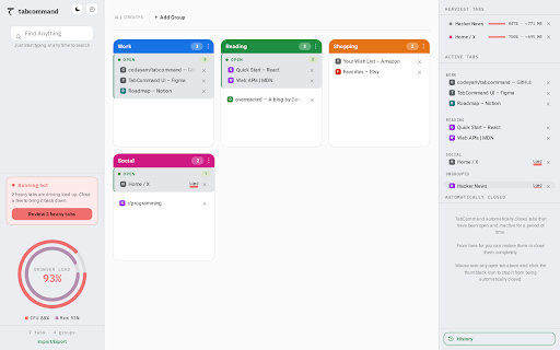 TabCommand :: Command Central for your browsing experience.