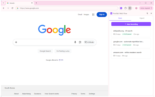 Postlab Web Oven :: Record and replay browser workflows