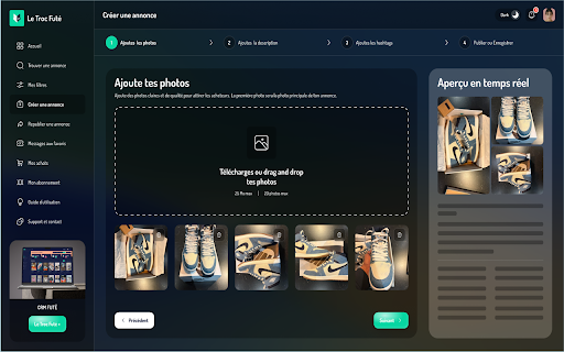 Le Troc futé :: Extension Troc Futé pour Vinted : simplifiez la re-publication, la création et la recherche d'annonces en temps réel.