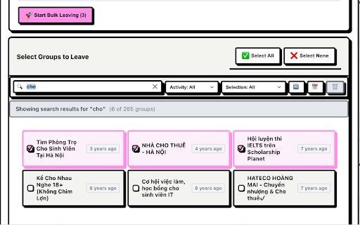 Bulk Group Leaver for Facebook :: Leave multiple Facebook groups efficiently with smart automation and safety features.