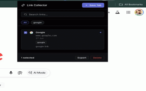 Link Collector :: Save, manage, and export your browser links in one click. Offline-first, no tracking.
