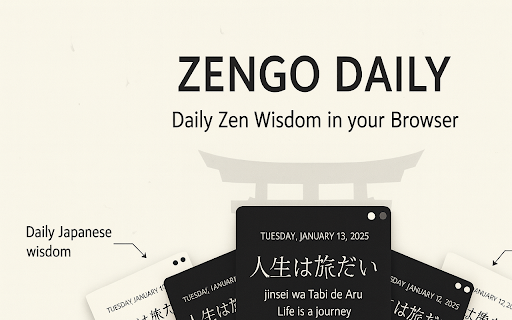 Zengo Daily :: Daily Japanese wisdom and mindfulness.