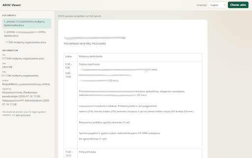 ADOC Viewer :: Open and preview electronically signed ADOC documents in Chrome / Opera.