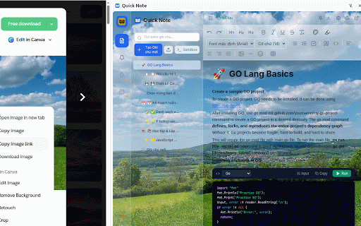 Quick Note - Ghi chú & Highlight Web :: Ứng dụng ghi chú nhanh trên thanh bên (sidebar). Bôi đen, đánh dấu (highlight) văn bản trên mọi trang web và tự động đồng bộ.