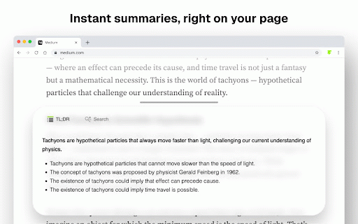 Tachyo: AI browser co-pilot for 3× faster reading & search :: AI browser co-pilot for 3× faster reading & search.