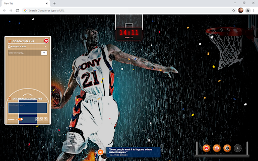 Basketball NBA HD Wallpaper New Tab :: Customize new tab with Basketball wallpaper extension and display NBA wallpapers in your background.