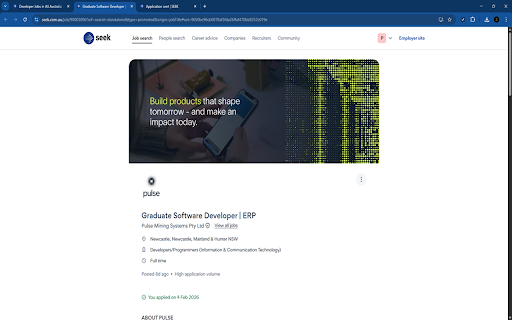 Seek Application Tracker :: Privately track jobs viewed and applied on Seek. All data stays on your device.