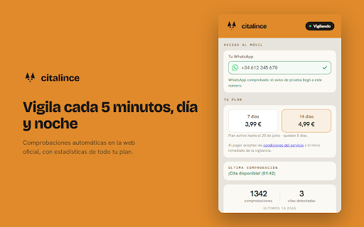 Citalince: avisos de cita de extranjería :: Vigila la cita previa de extranjería (NIE, TIE, huellas, asilo) y te avisa por WhatsApp cuando salen citas. citalince.es