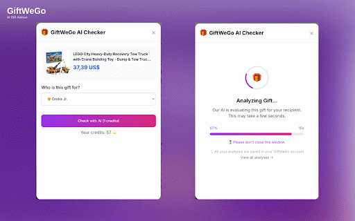 GiftWeGo AI Checker :: AI-powered gift advisor that helps you check if a gift is suitable for your loved ones