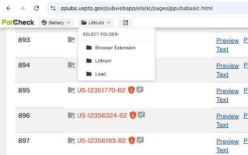PatCheck - Patent Legal Status for Espacenet, Google Patents, USPTO & more :: Patent status (Pending/Protected/Expired) at patent, country & family levels + alerts & notes in Espacenet, Google Patents, USPTO.