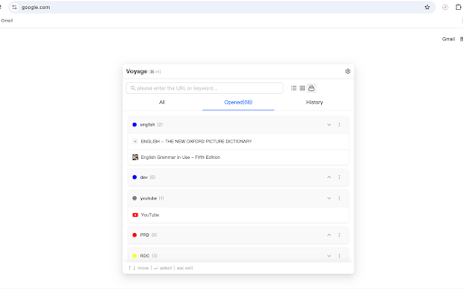 Tab Manager for Voyage 标签管理器 :: Not just a tab manager, any features related to improving browsing efficiency can be updated later, welcome to make requests