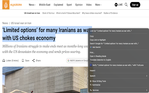 TruthLens — Who Reported It First? :: Verify the story you're reading. One click traces a headline back to its original source and shows who is echoing whom.