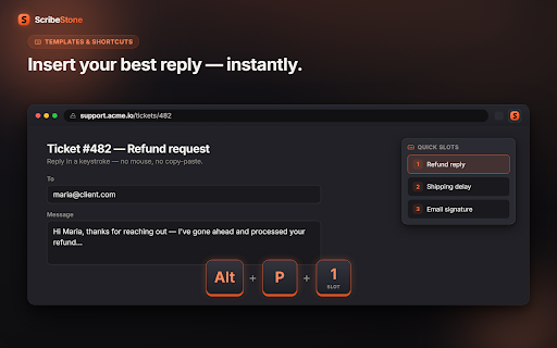 ScribeStone - Form Recovery, Autofill & Notes :: Auto save & recover lost form data. Form filler with data sheets, autofill templates, sticky notes & cloud sync on any website.