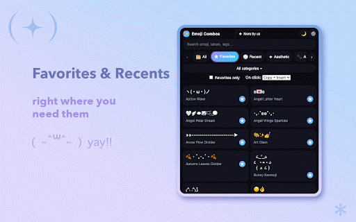 Emoji Combos & Text Symbols ✦ Copy & Paste :: Aesthetic emoji combos, text symbols, and kaomoji — copy & paste in one click. Cute text symbols, letters, and decorations anywhere.