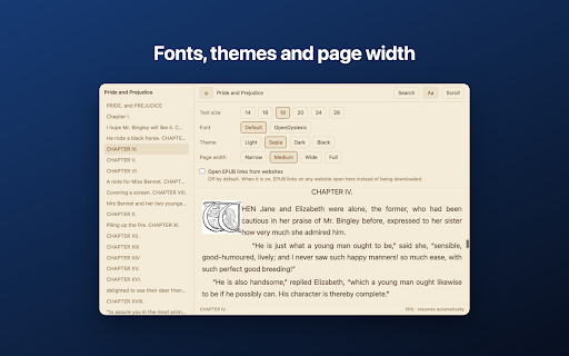 EPUB Reader Online :: Open a downloaded book in one click with EPUB Reader Online. Real search inside your epub file. Scroll or page mode, no ads ever.